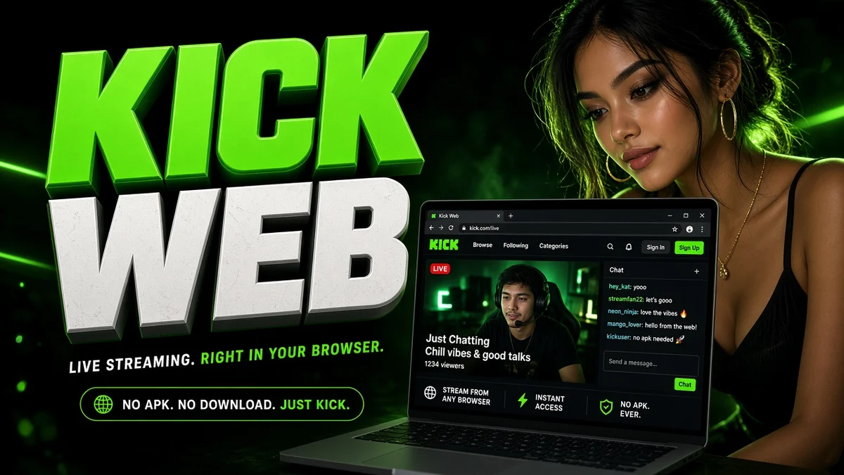 Kick Web — Buka Kick di Browser tanpa APK